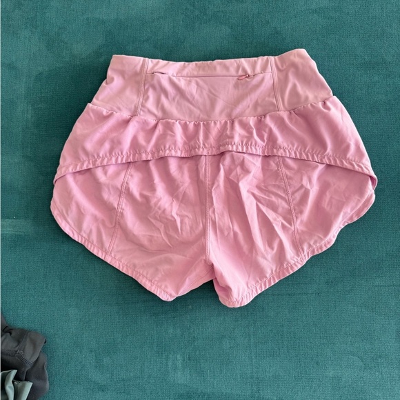 ✨2 for $35 ALL SHORTS!✨ GYM PEOPLE - High Waisted Running Shorts 4" PINK Small - Picture 6 of 7